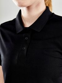 Sport Poloshirt Damen in Schwarz